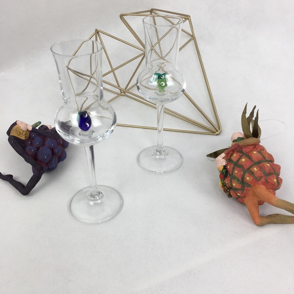 Aperitif Cordial Liqueur Stem Crystal & Ornaments Bundle - Picture 8 of 13